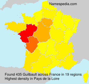 Surname Guilbault in France Surname Guilbault in France