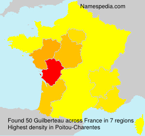 Surname Guilberteau in France Surname Guilberteau in France