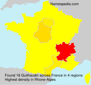 Surname Guilhaudin in France Surname Guilhaudin in France