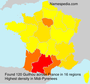 Surname Guilhou in France Surname Guilhou in France