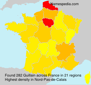Surname Guillain in France Surname Guillain in France