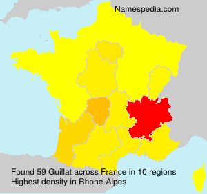 Surname Guillat in France Surname Guillat in France