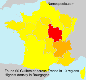 Surname Guillemier in France Surname Guillemier in France