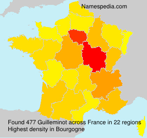 Surname Guilleminot in France Surname Guilleminot in France
