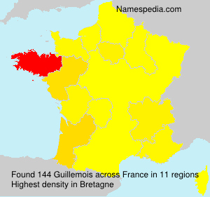 Surname Guillemois in France Surname Guillemois in France