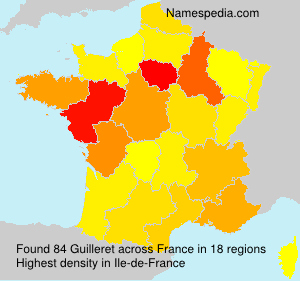 Surname Guilleret in France Surname Guilleret in France