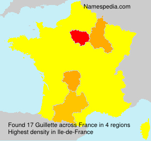 Surname Guillette in France Surname Guillette in France