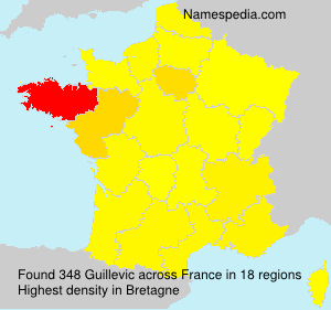 Surname Guillevic in France Surname Guillevic in France