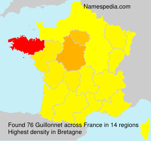 Surname Guillonnet in France Surname Guillonnet in France
