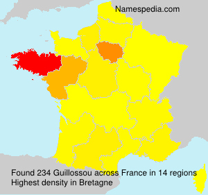 Surname Guillossou in France Surname Guillossou in France