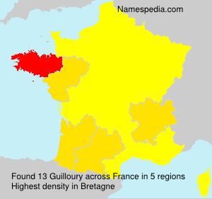 Surname Guilloury in France Surname Guilloury in France