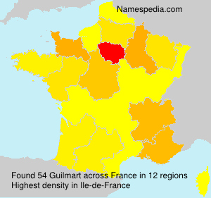 Surname Guilmart in France Surname Guilmart in France