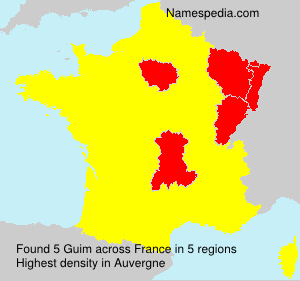 Surname Guim in France Surname Guim in France