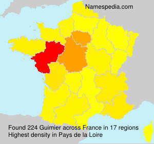 Surname Guimier in France Surname Guimier in France