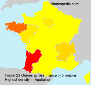 Surname Guines in France Surname Guines in France
