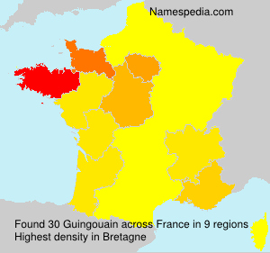Surname Guingouain in France Surname Guingouain in France