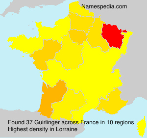 Surname Guirlinger in France Surname Guirlinger in France