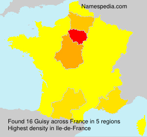 Surname Guisy in France Surname Guisy in France
