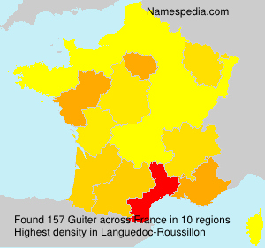 Surname Guiter in France Surname Guiter in France
