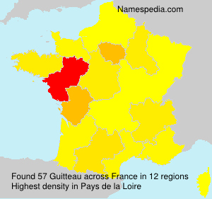 Surname Guitteau in France Surname Guitteau in France