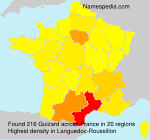 Surname Guizard in France Surname Guizard in France
