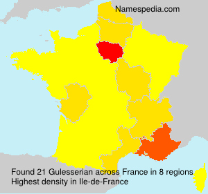 Surname Gulesserian in France Surname Gulesserian in France