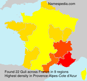Surname Guli in France Surname Guli in France