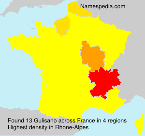 Surname Gulisano in France Surname Gulisano in France