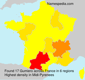Surname Gumiero in France Surname Gumiero in France