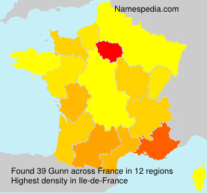 Surname Gunn in France Surname Gunn in France