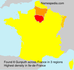 Surname Gunputh in France Surname Gunputh in France