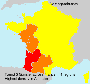 Surname Gunster in France Surname Gunster in France