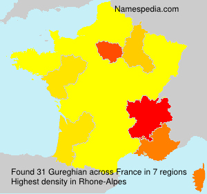 Surname Gureghian in France Surname Gureghian in France