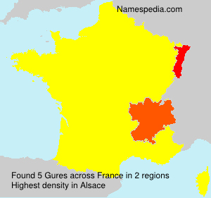 Surname Gures in France
