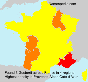 Surname Gusberti in France Surname Gusberti in France