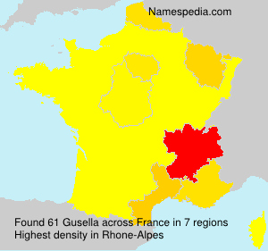 Surname Gusella in France Surname Gusella in France