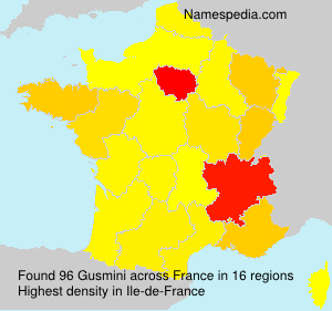 Surname Gusmini in France Surname Gusmini in France