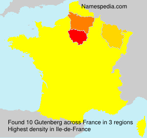 Surname Gutenberg in France Surname Gutenberg in France