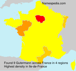 Surname Gutermann in France Surname Gutermann in France