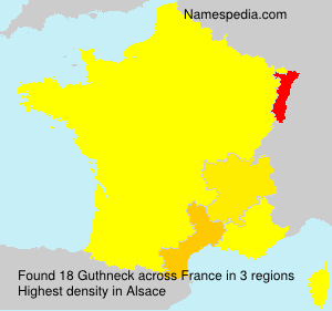 Surname Guthneck in France Surname Guthneck in France