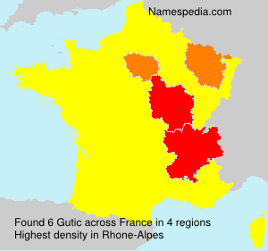 Surname Gutic in France Surname Gutic in France