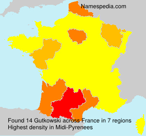 Surname Gutkowski in France Surname Gutkowski in France