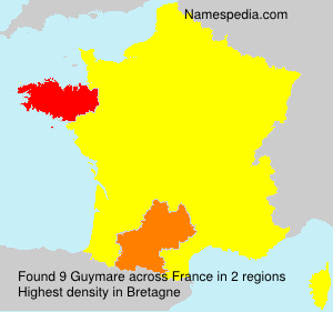 Surname Guymare in France Surname Guymare in France