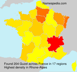 Surname Guzel in France Surname Guzel in France