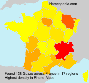 Surname Guzzo in France Surname Guzzo in France