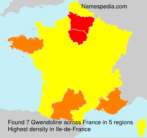 Surname Gwendoline in France Surname Gwendoline in France