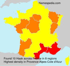 Surname Haak in France Surname Haak in France