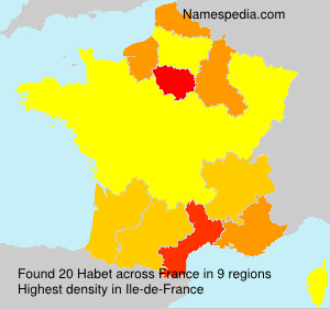 Surname Habet in France Surname Habet in France