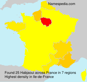 Surname Habjaoui in France Surname Habjaoui in France