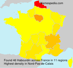 Surname Habourdin in France Surname Habourdin in France